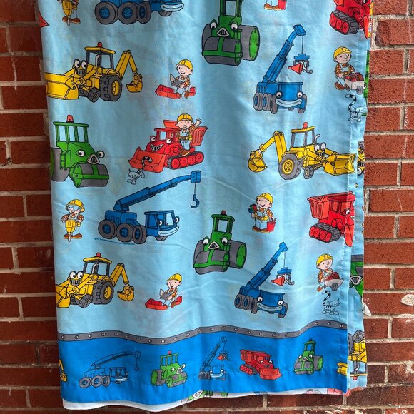 Vintage Bob the Builder Twin Flat Sheet 2001 - Vintage Kids Bedding - Picture 1 of 5